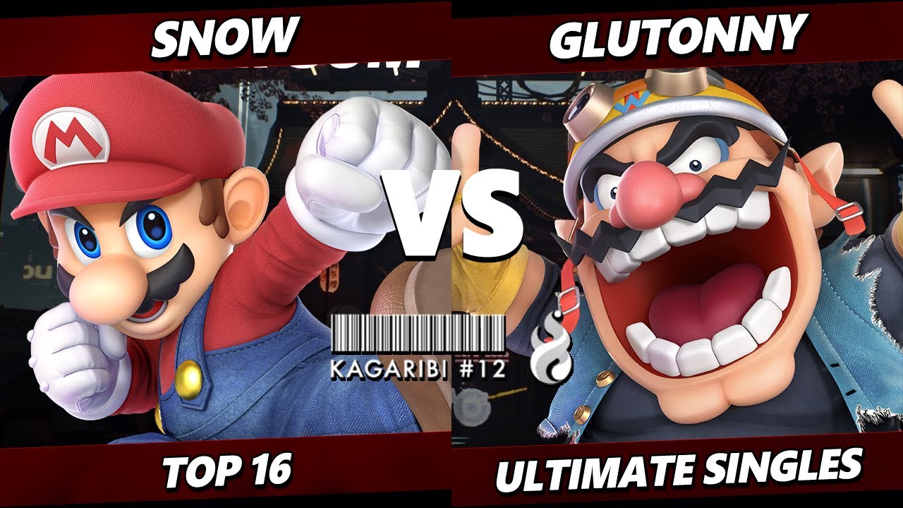 Kagaribi 12 - Glutonny (Wario) Vs. Snow (Mario) Smash Ultimate - SSBU