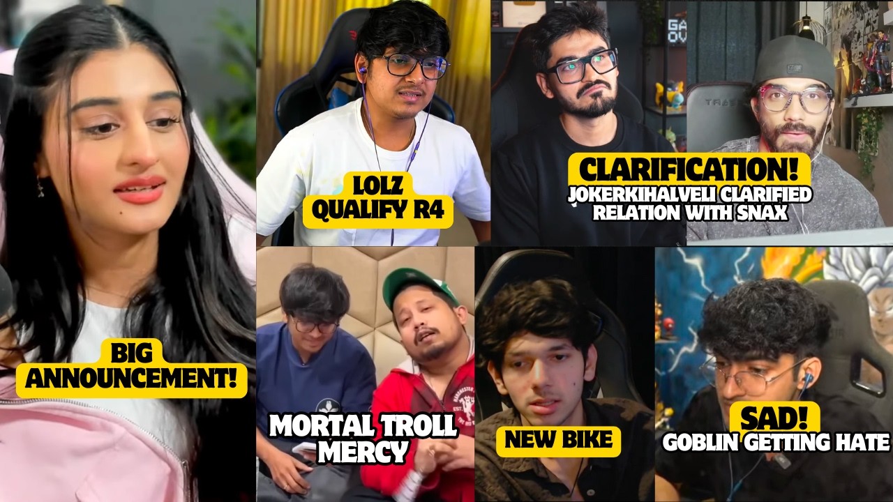BIG NEWS*PAYAL*🔥Mortal Troll Mercy😂GOBLIN Emotional*Getting Hate*😢New BIKE🚀JokerKiHaveli, Snax