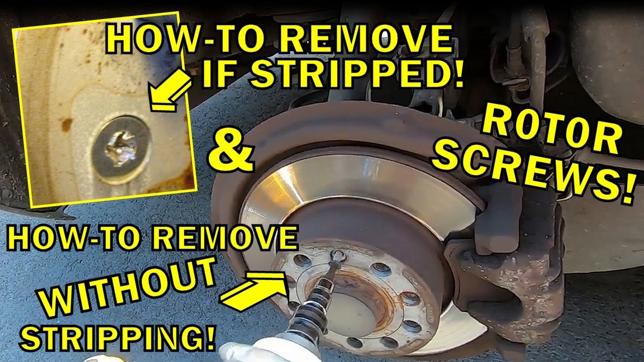 Brake Rotor Screw Removal!