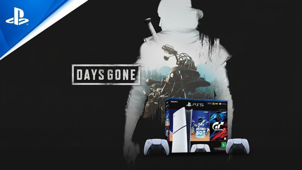 PS5 SLIM 825gb JOGANDO DAYS GONE Versão de PS4 SERA QUE TA BOM - Pela PrimeiraVez