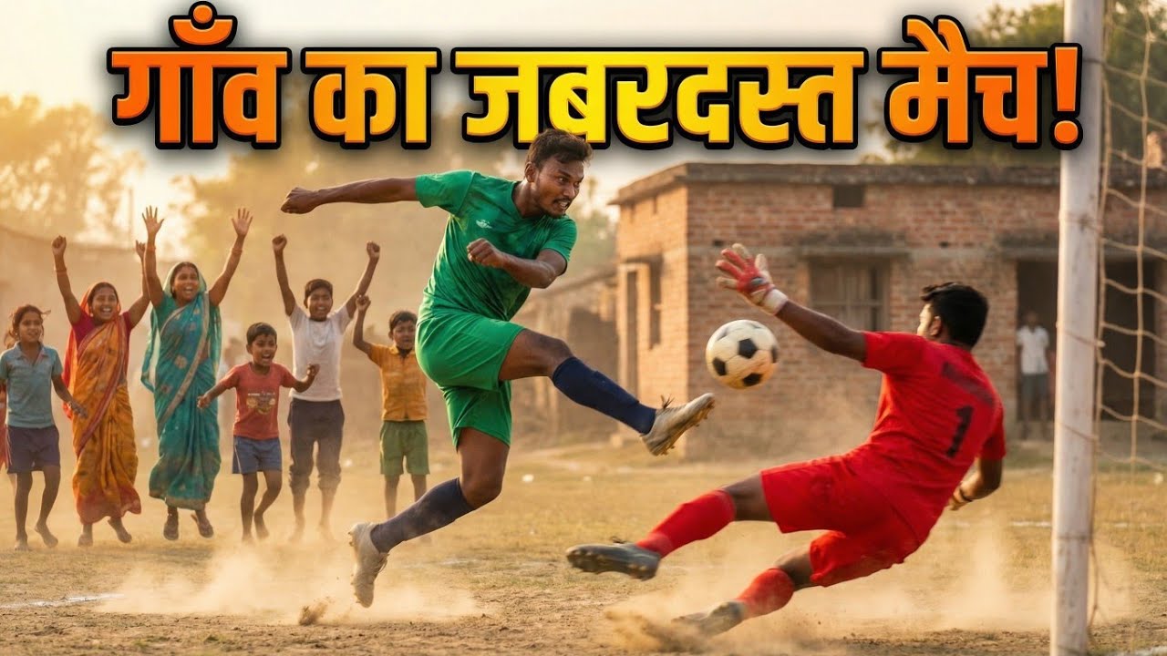 ⚽ आज का गाँव फुटबॉल मैच | Full Action & Goals 🔥#villagerlifestyle 