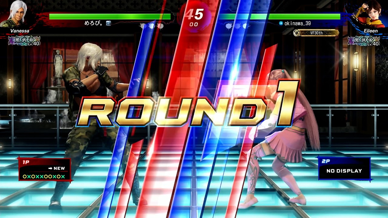 【VF5 R.E.V.O. 高段位戦】 鬼武帝 ベネッサ VS 鬼武帝 アイリーン