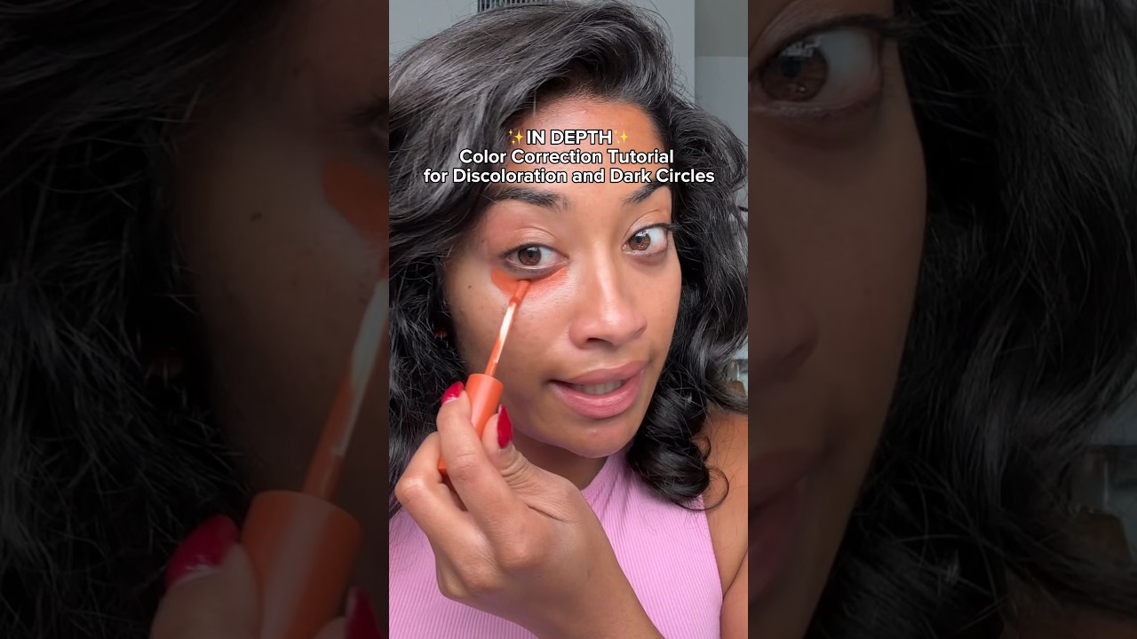 IN DEPTH color correction routine for dark circles & hyperpigmentation using some color theory🎨🫶🏽