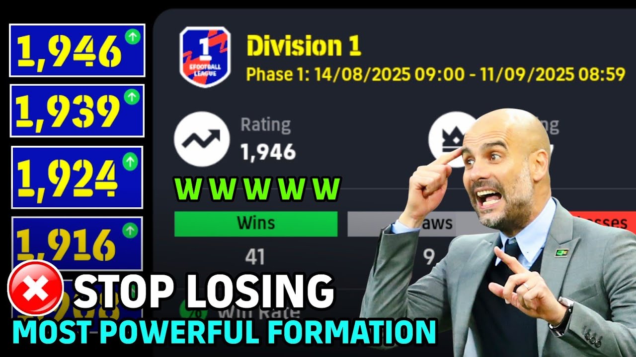 ОП 5-1-3-1 🥵🚀 Самая мощная формация в eFootball 2026 V5.0.0 | Лучшая формация для Reach Division 1
