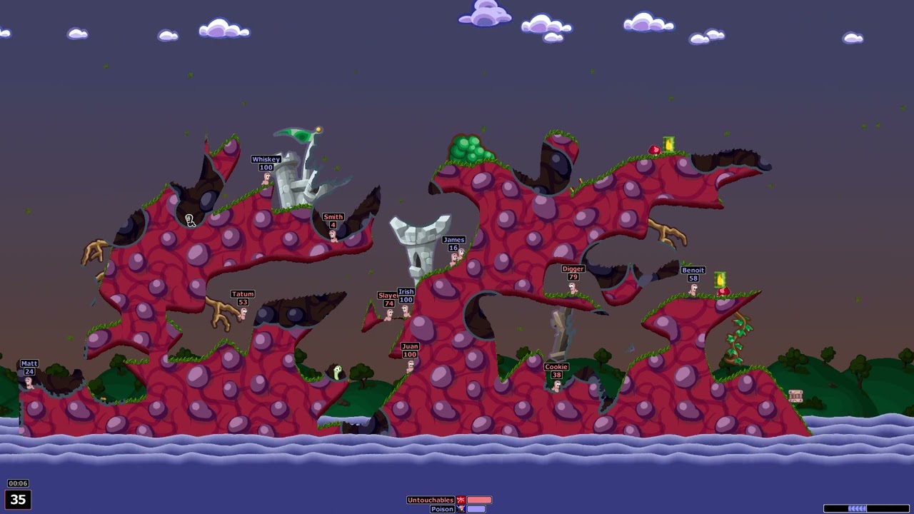 Worms Armageddon | Untouchables vs Poison (League Three, Round One)