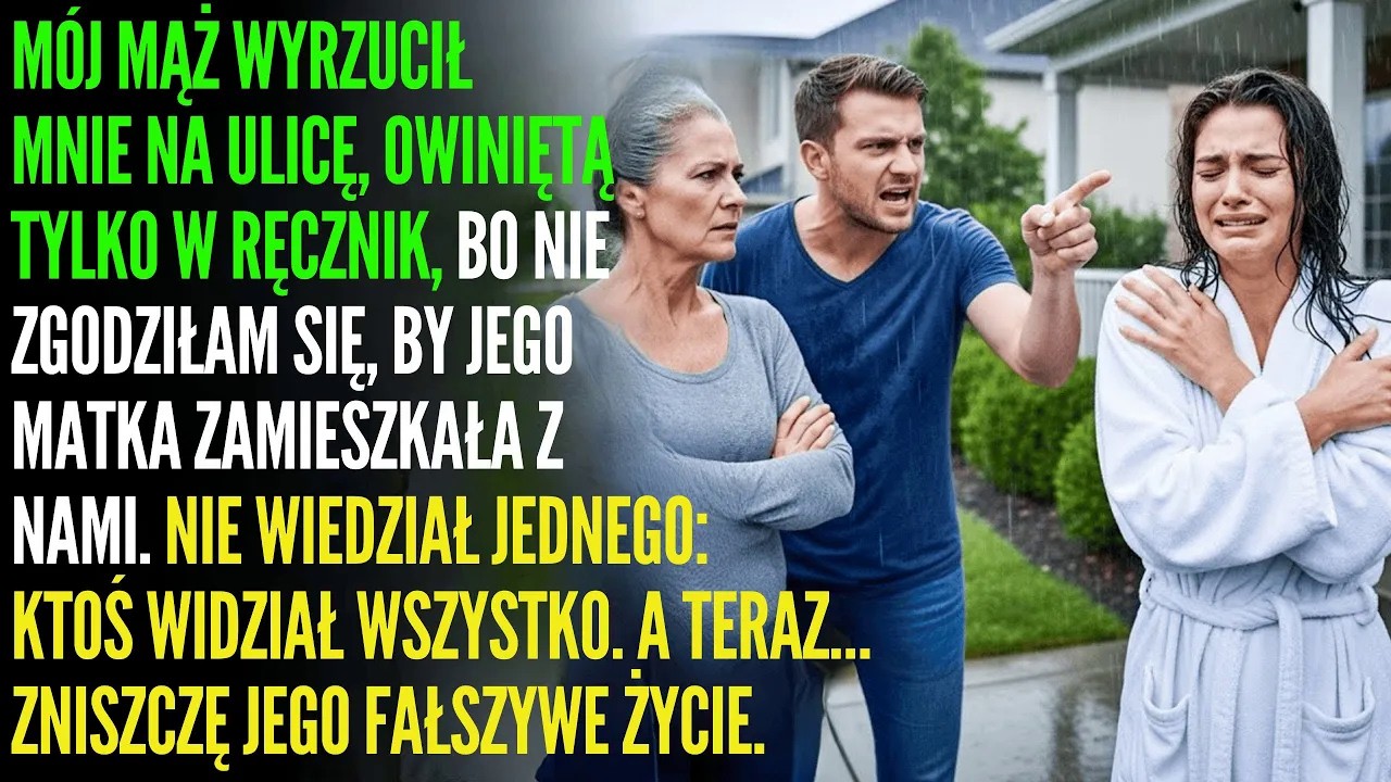 Wyrzucił mnie nago na deszczu… Nie wiedział, że mój brat jest właścicielem jego firmy