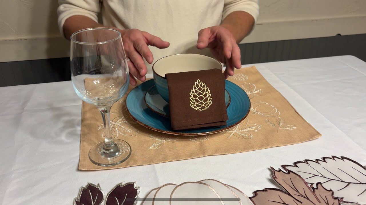 Whispered ASMR Fall Table Setting 🍂 | Delicate Sounds & Elegant Atmosphere (Verson)