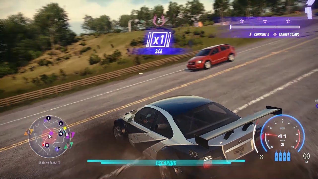 NFS Heat with Most Wanted Pursuit Music (Themes 4 and 2)
