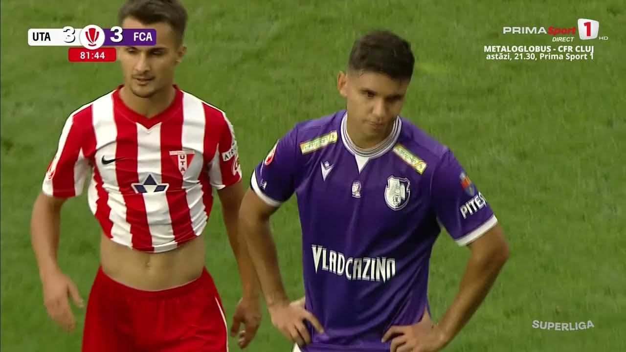 REZUMAT. UTA - FC Argeş 3-3. Arădenii au o revenire de zile mari şi repetă scenariul cu Craiova