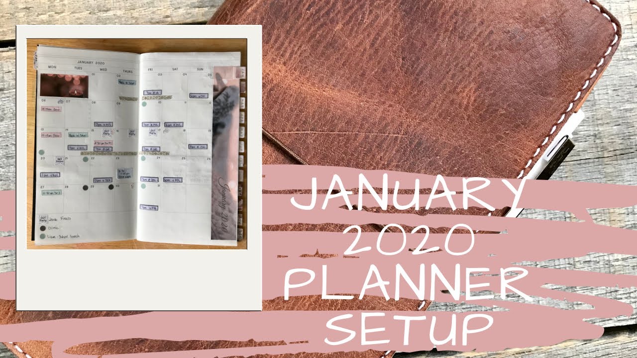 January 2020 Planner Setup