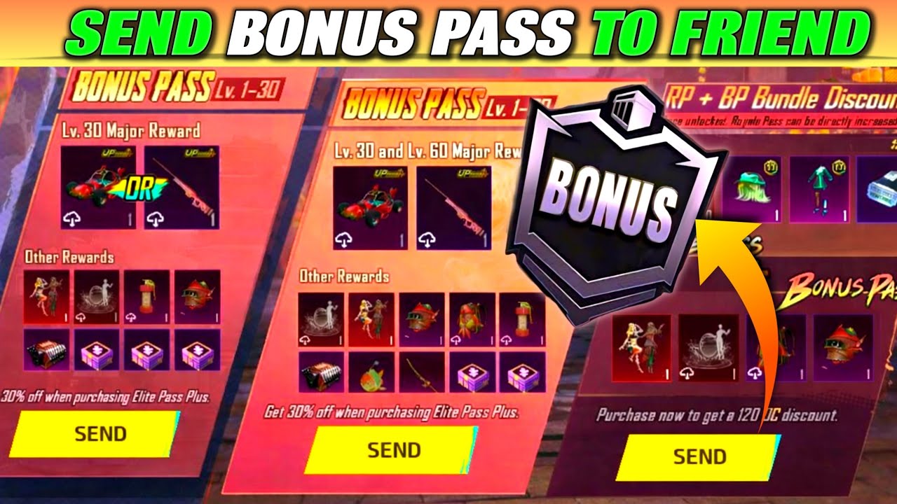 How To Send Bonus Pass To Friend PUBG | How To Gift Bonus Pass In PUBG Mobile