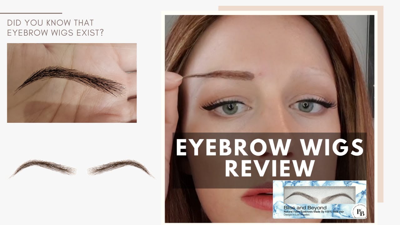 I try Eyebrow Wigs from Blissandbeyond for the first time! Can't believe this is real thing!