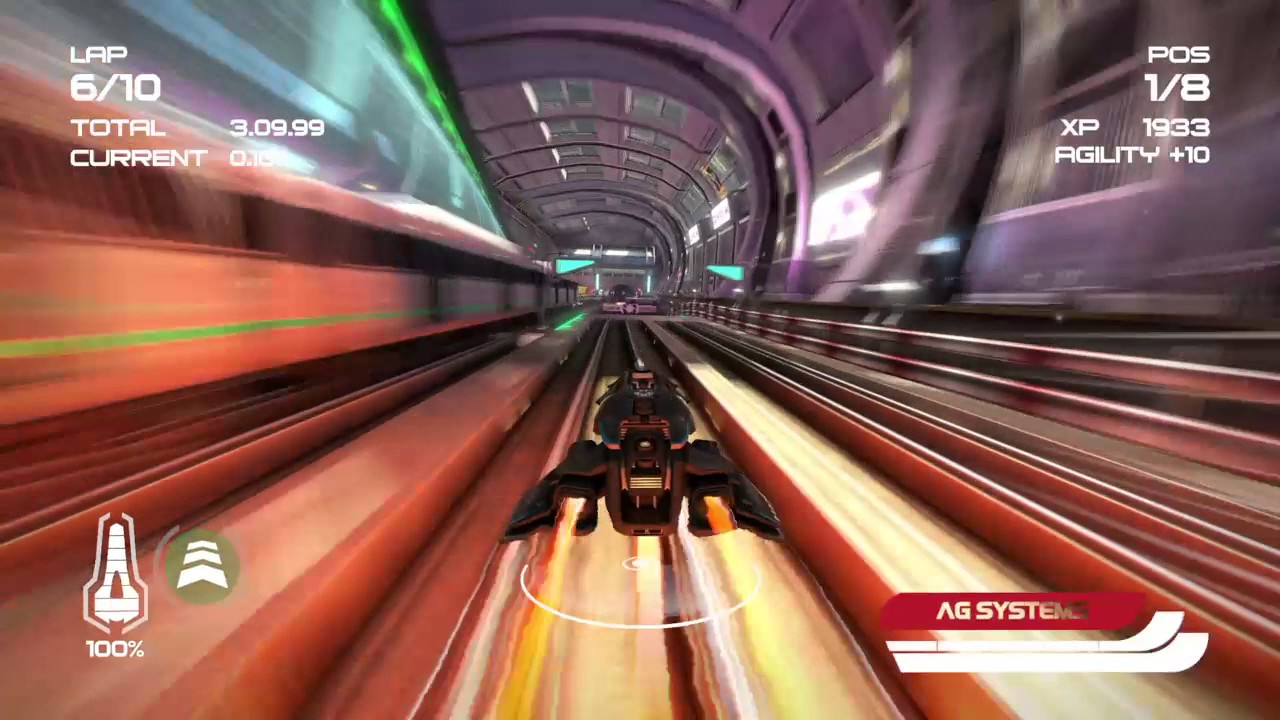 Wipeout Omega Collection: Subway A+ challenge with AG-SYSTEMS prototype