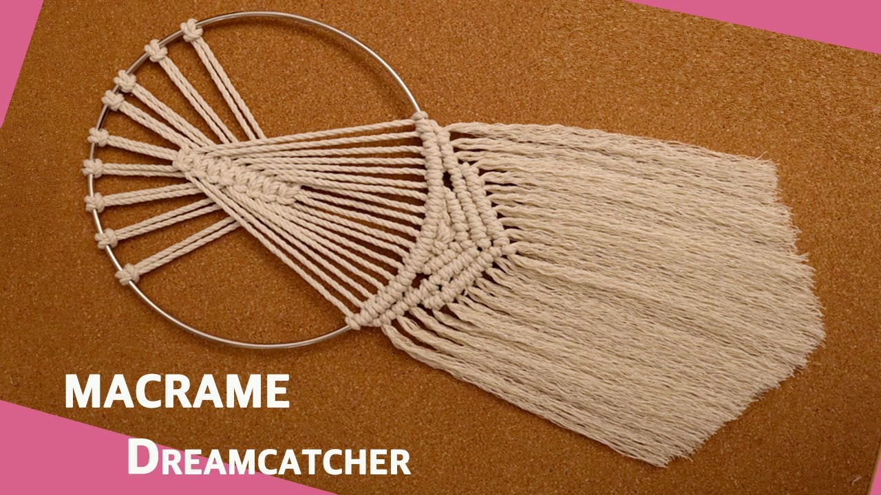 DIY Macrame Dreamcatcher / 마크라메  / マクラメ / Макраме / Macramé / Makramee / makrome / ঝালর / म्याक्राम