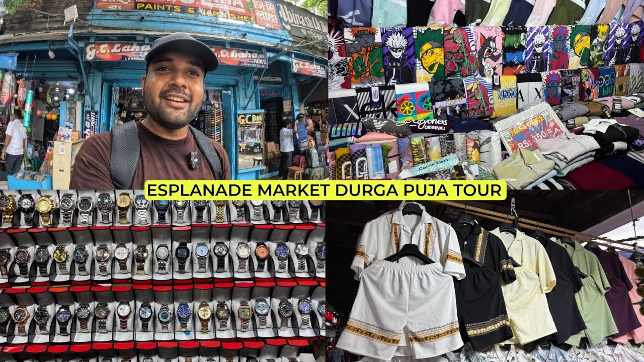 Let's Explore Durga Puja's Special Clothing Market | Esplanade Market Kolkata