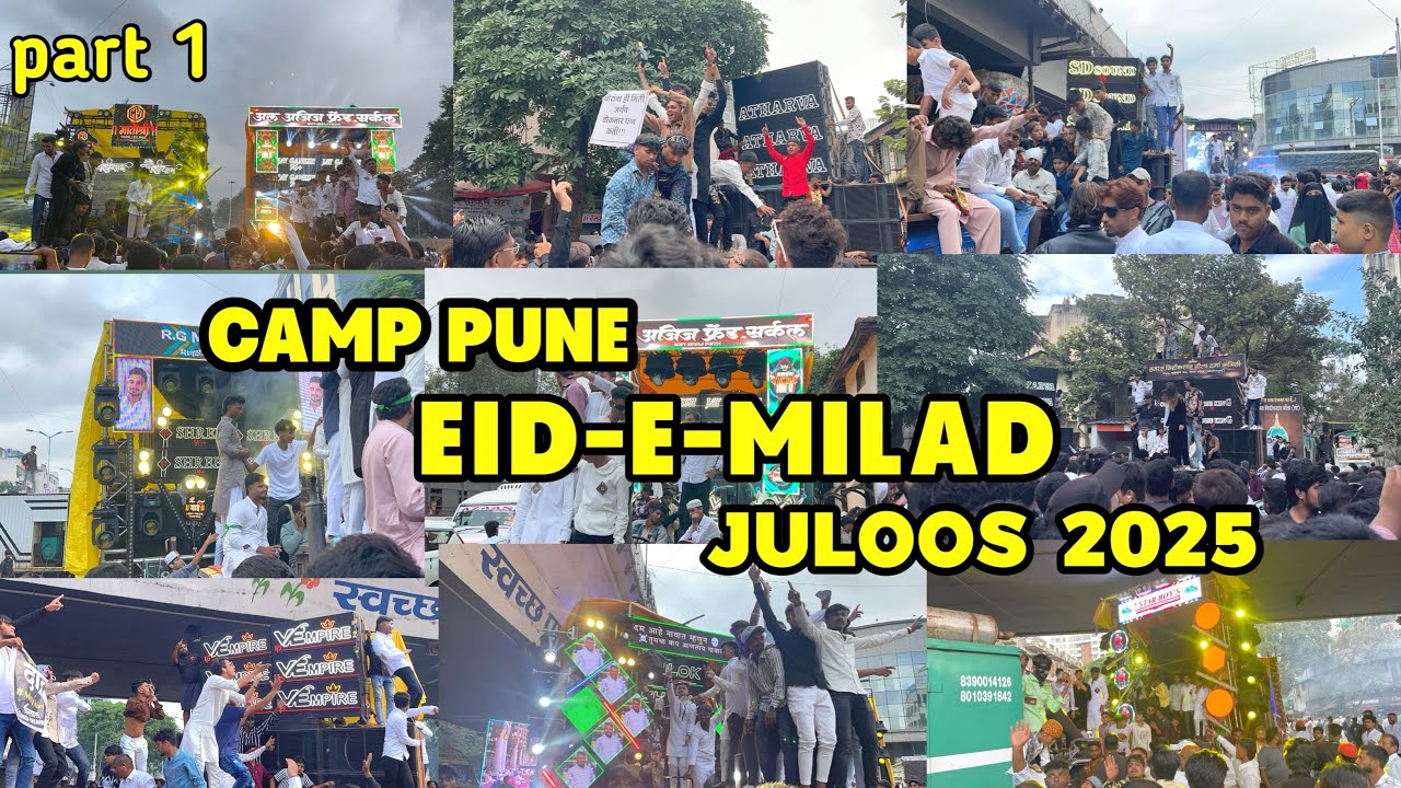 Eid-e-milad juloos camp Pune 2025 || part 1 || Kaif mahedvi vlogs