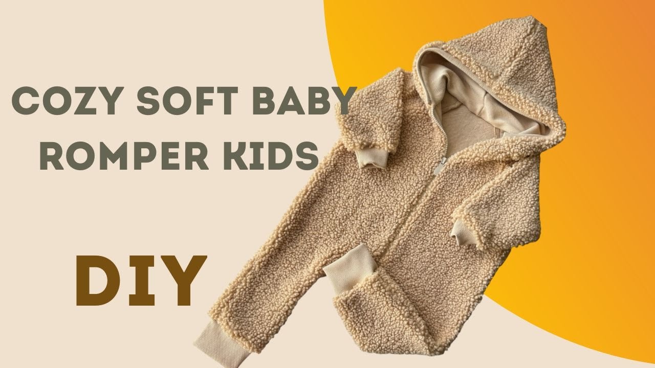 DIY Soft Baby Romper 👶✨ | How to Sew a Soft and Warm Baby Romper
