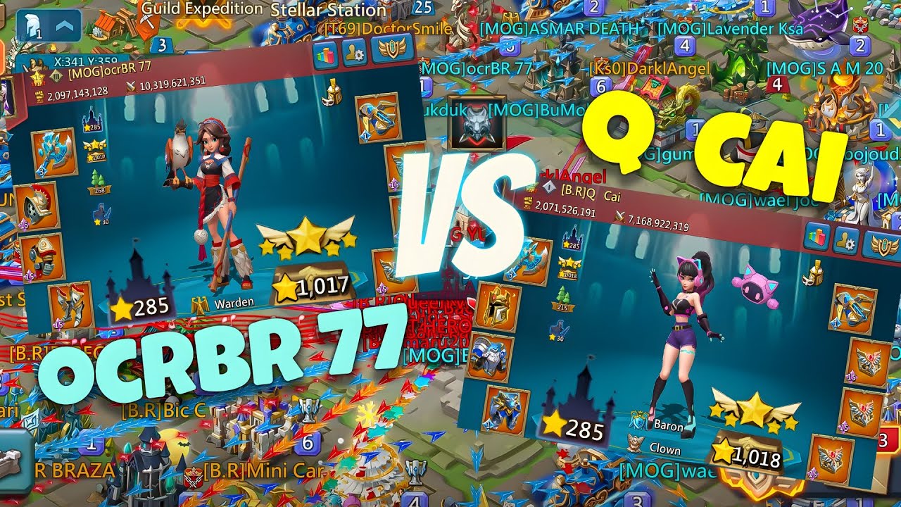 Lords Mobile - Insane WoW at K198. ocBR77 vs Q  Cai ! Very bad day to be Q Cai