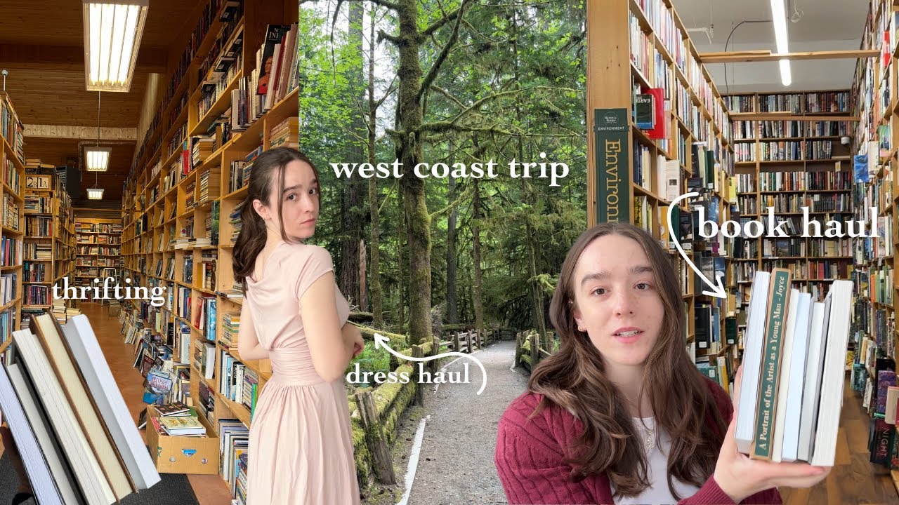thrifting for books on an island, big book haul, feeling camera-shy & what I've been reading