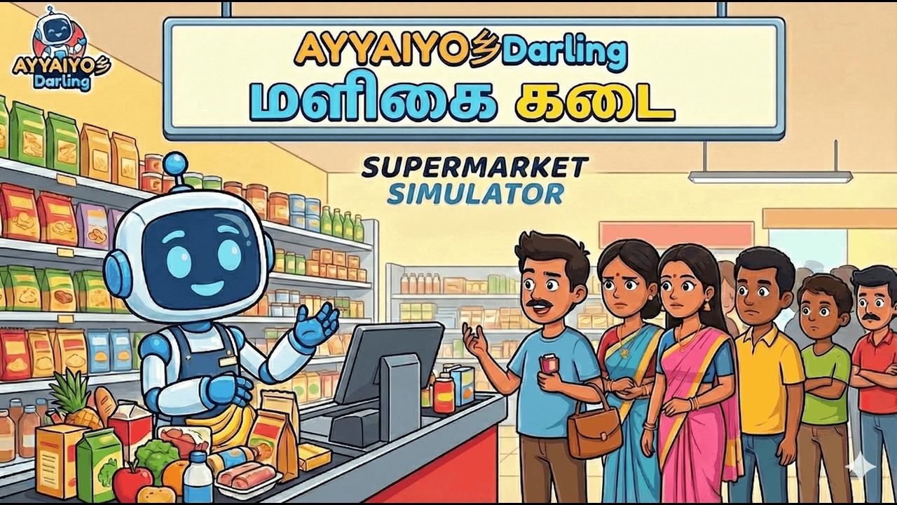 Maligai Kadai Aarambikalam Darlings Vanga Vanga 🛒✨ | Supermarket Simulator Part4| Animaze | Cloud PC