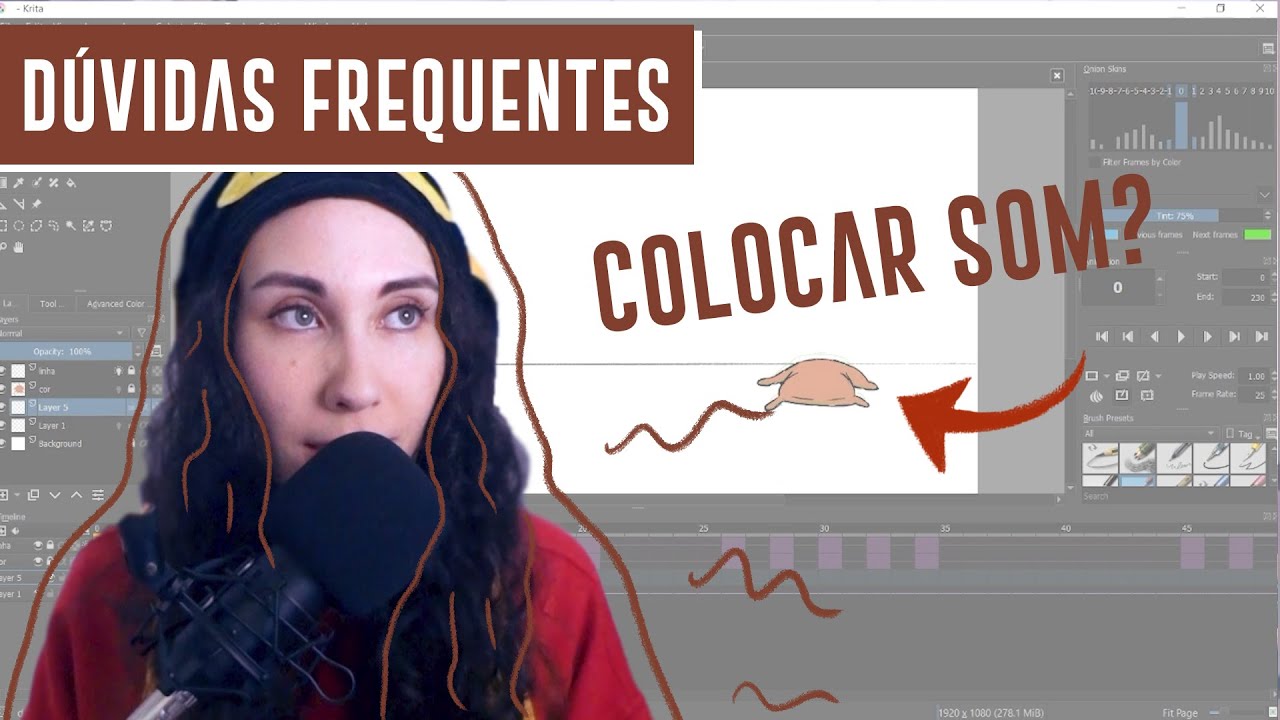 COMO COLOCAR SOM NO KRITA? (+ ATALHOS NO TECLADO) | Ana Paula Reis