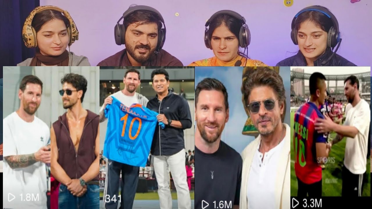 Lionel Messi India Visit PART 2 🇮🇳⚽ | Meets Sachin Sir, SRK, Rahul Gandhi, Ajay Devgn, Tiger 😱🔥, 