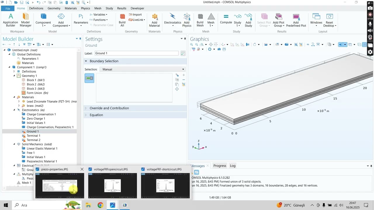 Piezoelectric Energy Harvesting Analysis by COMSOL