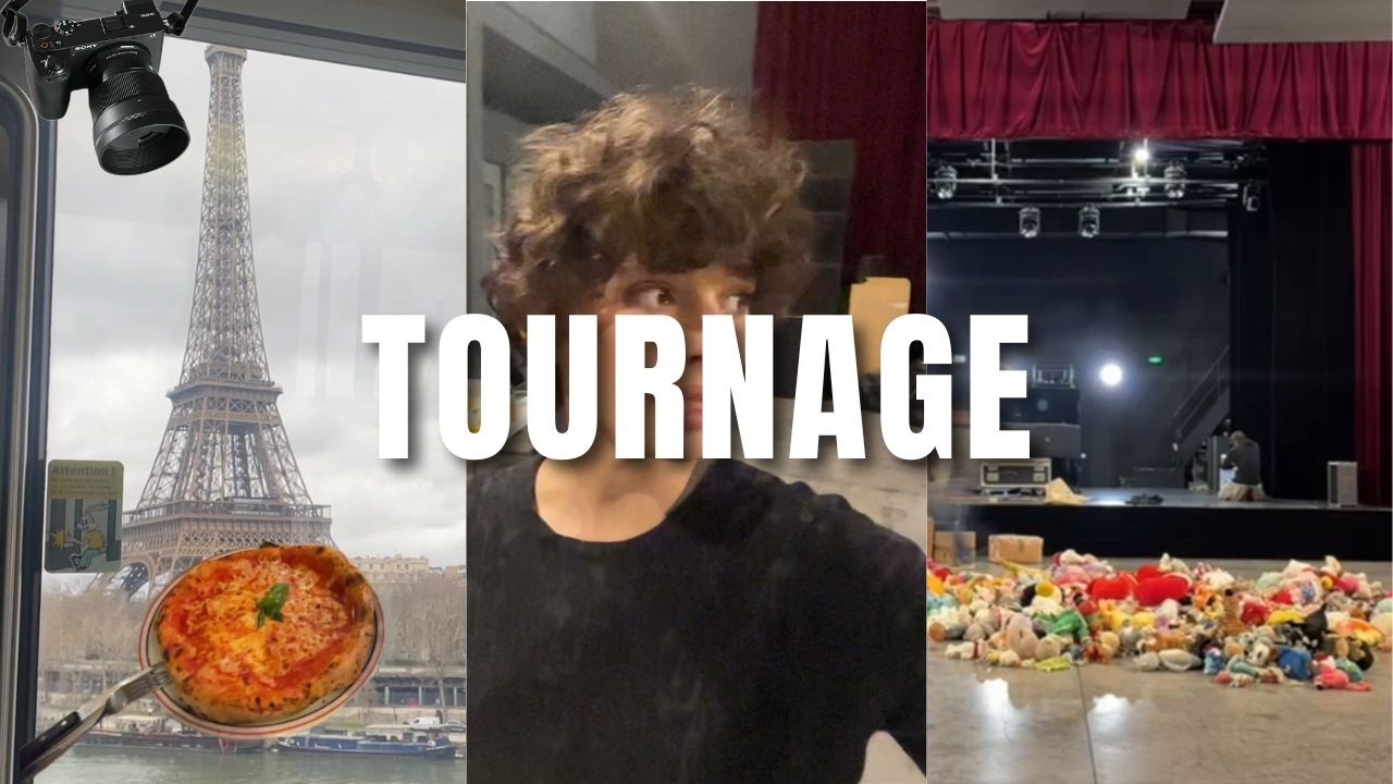 vlog d’un tournage, de répétition, ami…