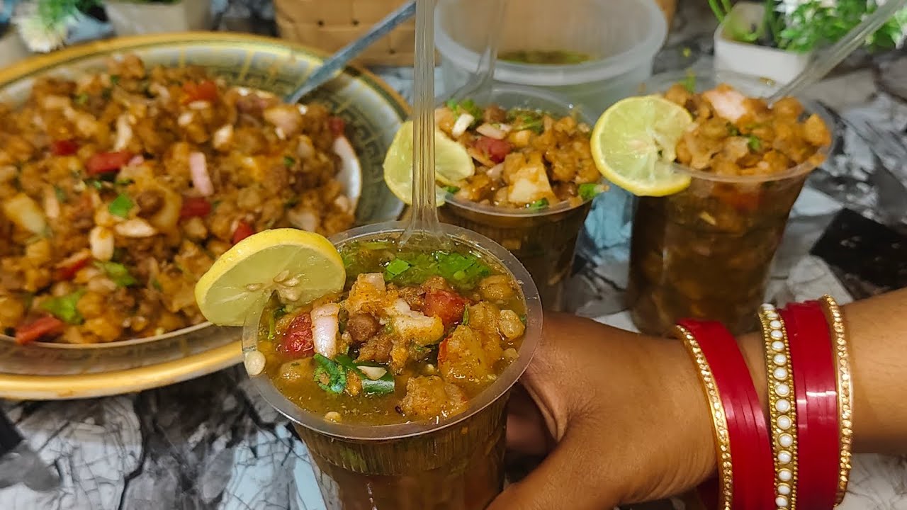 आपके लाडले बच्चों के लिए गोलगप्पा चना चाट की नई रेसिपी🤤Ramzan chana chat Iftar Street recipe #recipe