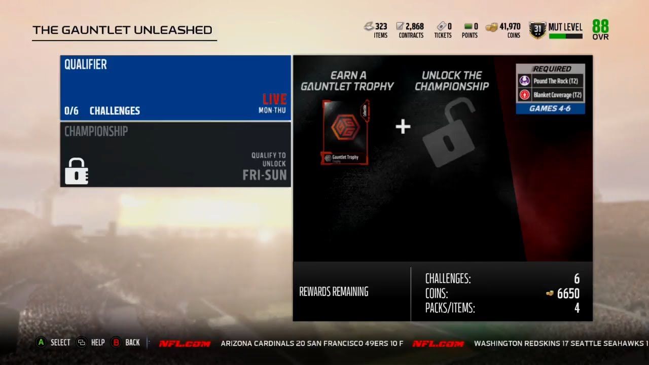 Madden 18 Ultimate Team Week 10  Gauntlet Unleashed Information and Rewards