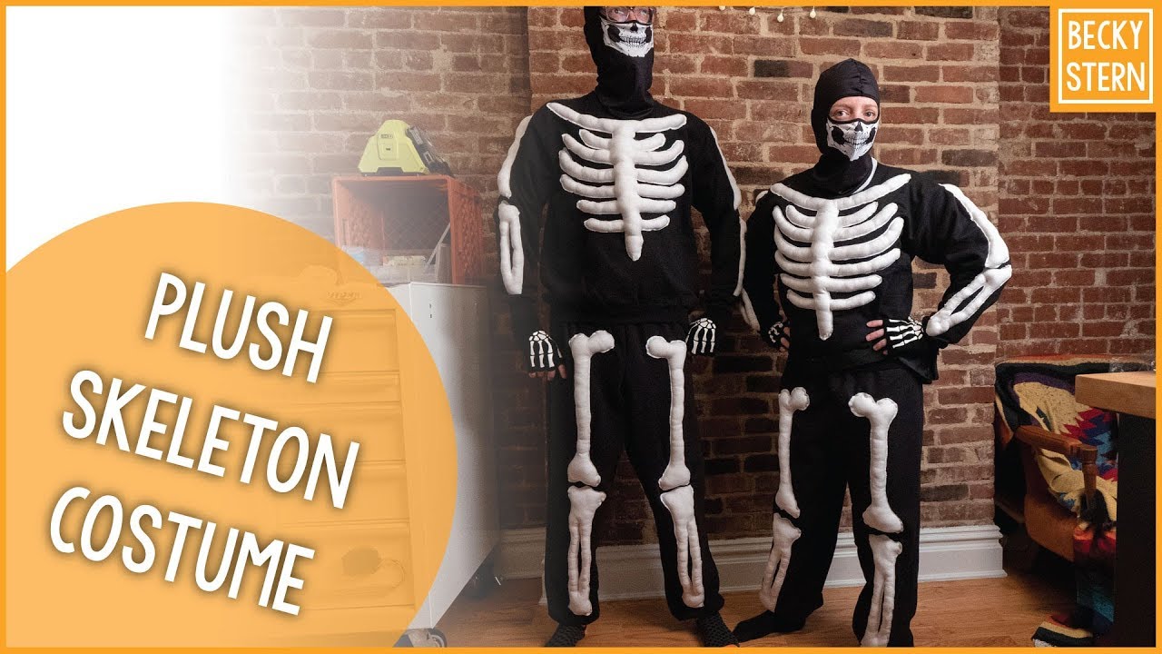 Skeleton Sweatsuit Halloween Costume ☠︎ // Becky Stern