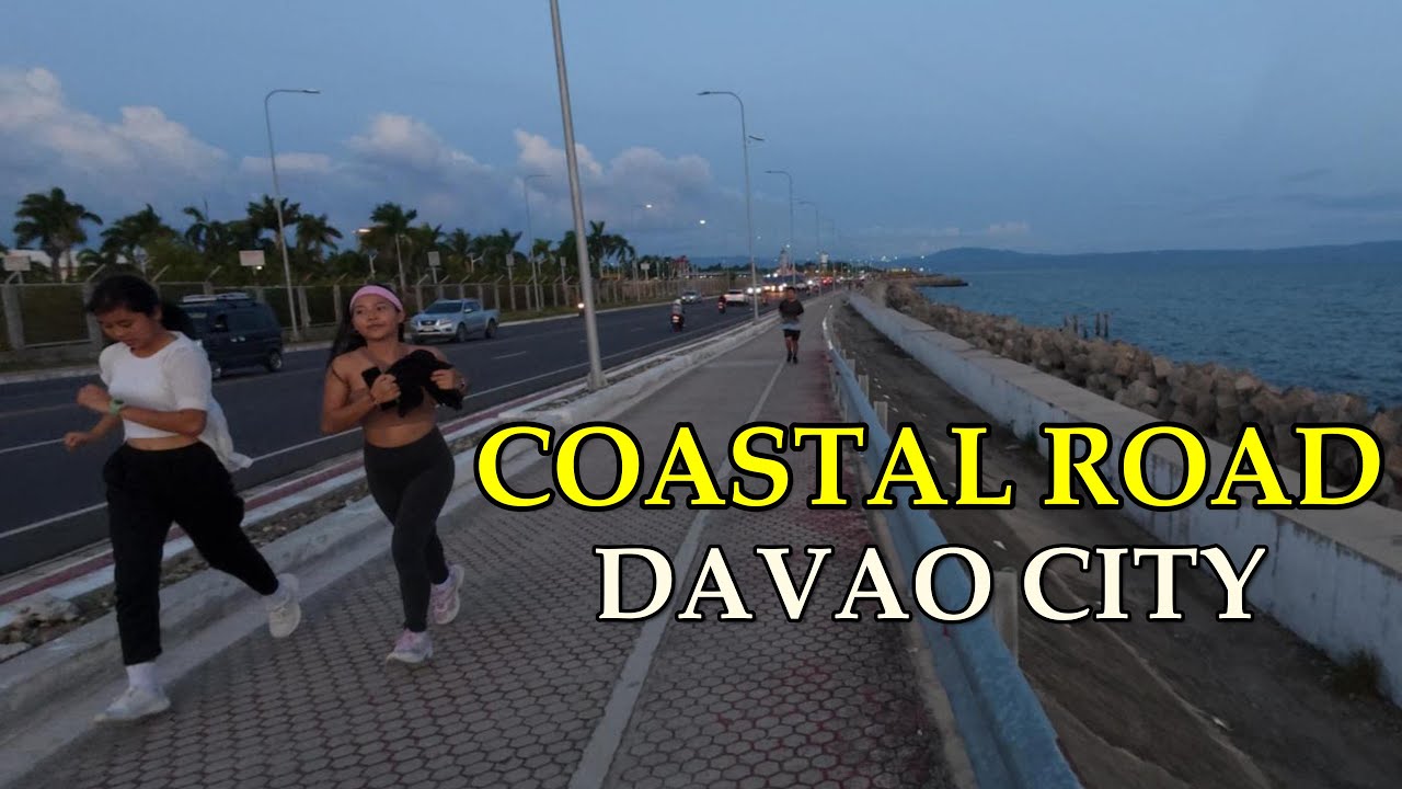 Walking Davao City Coastal Road: 4K🎧Binaural POV Experience