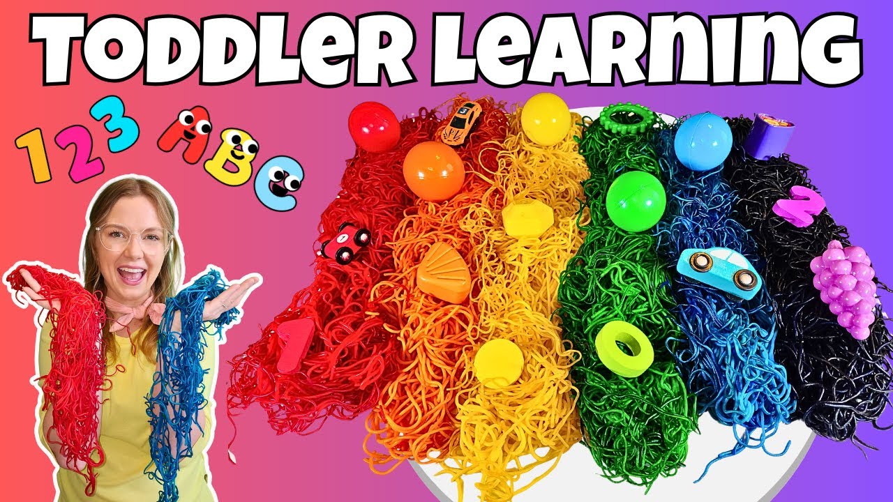 Обучающее видео для дошкольников и малышей с мисс Кейт — изучаем цвета, формы, цифры, буквы и мно...