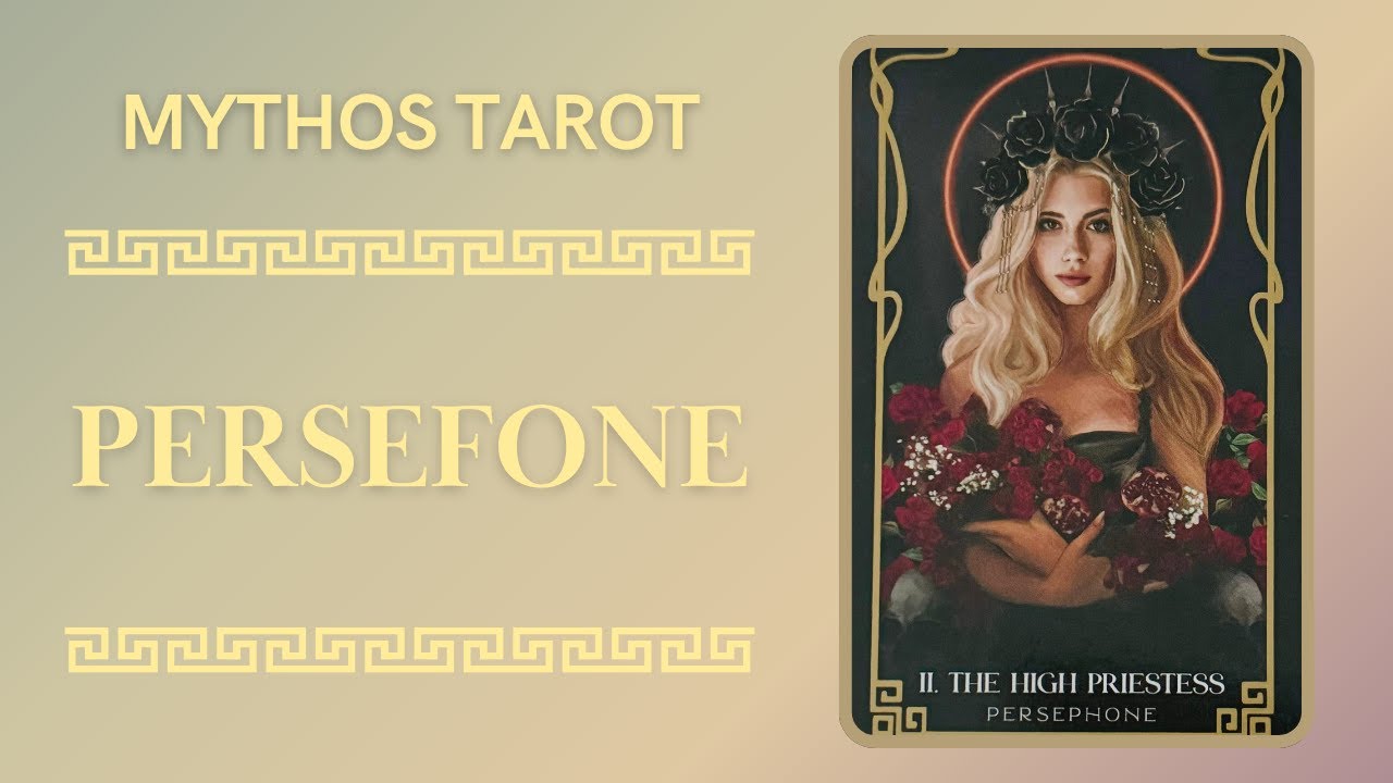 Mythos Tarot - Persefone #mythostarot #persefone #mitologia #tarotmitologia #tarot #diosesgriegos