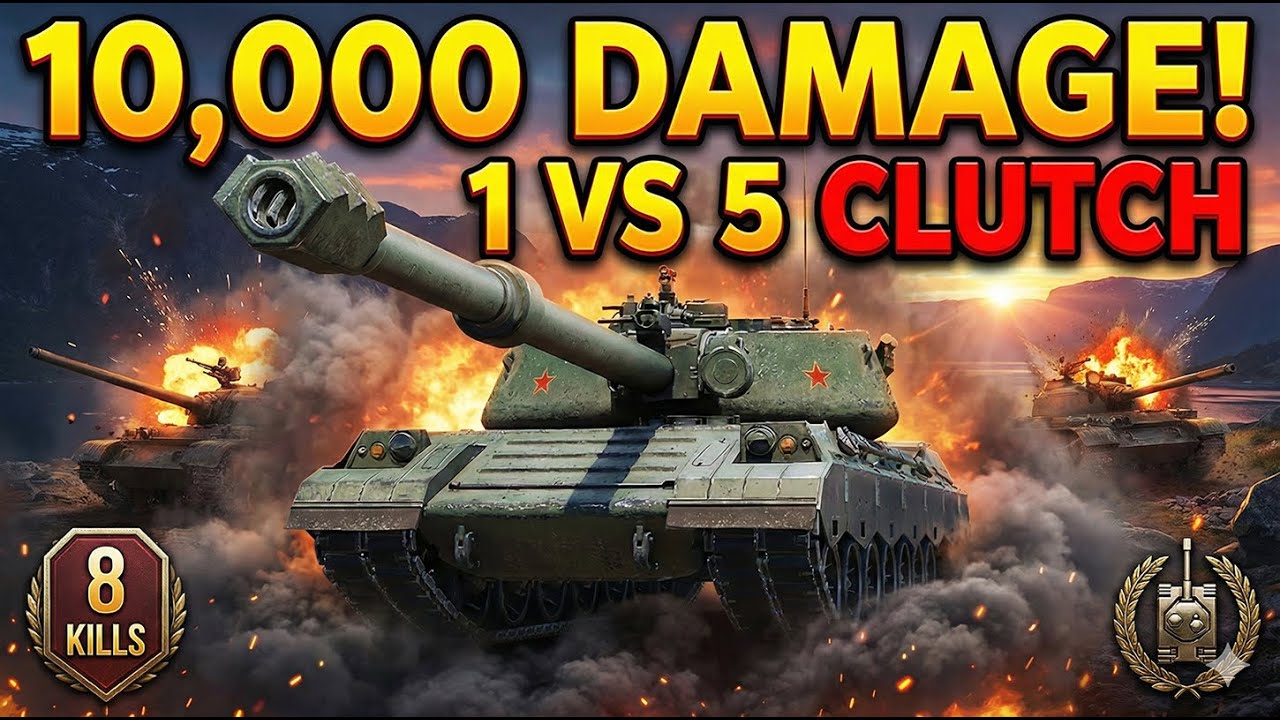 INSANE 1v5 CLUTCH! 😱 BZ-79 10K Damage Monster #WorldofTanks #WoT #WoTGameplay