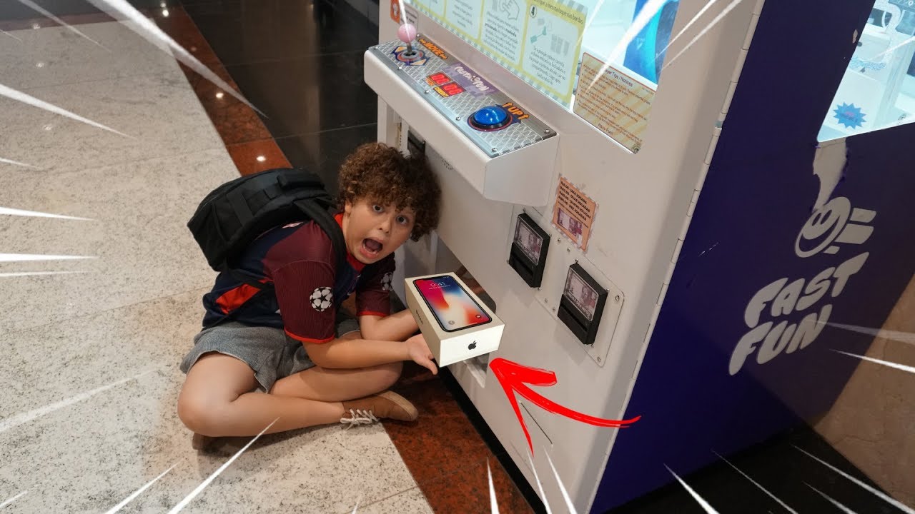 Ganhei um iPhone X na máquina de prêmios?