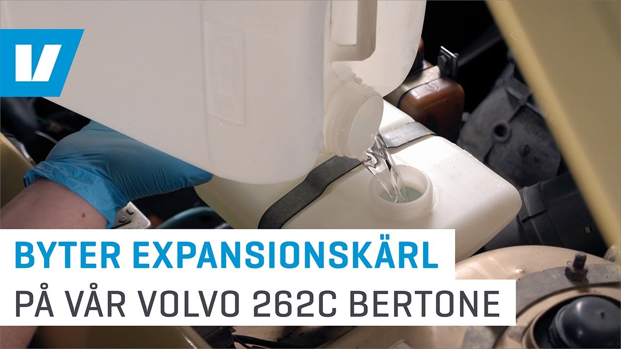 Byter expansionskärl på vår Volvo 262C Bertone