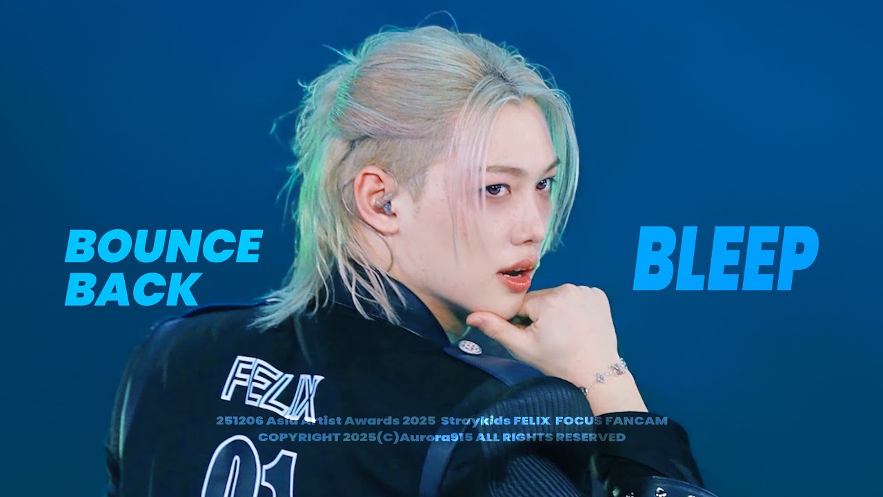 251206 Bounce Back+BLEEP Straykids Felix Fancam 스트레이키즈 필릭스 직캠 (4K)