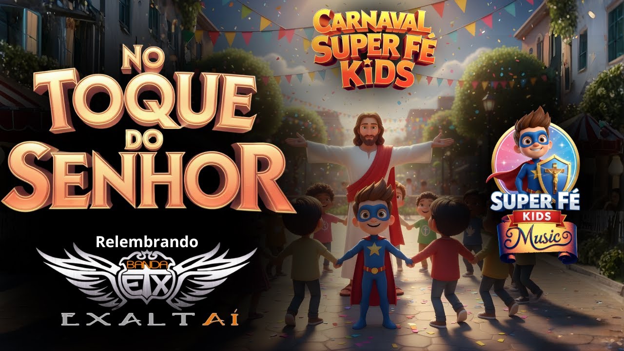 NO TOQUE DO SENHOR | Carnaval Super Fé Kids | Homenagem à Banda Exaltaí