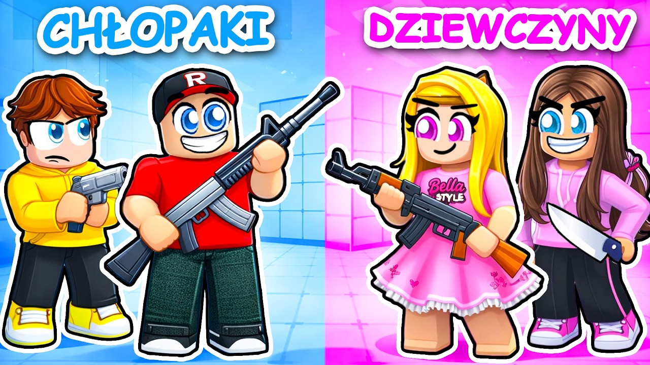 CHŁOPAKI vs DZIEWCZYNY w Roblox Rivals!