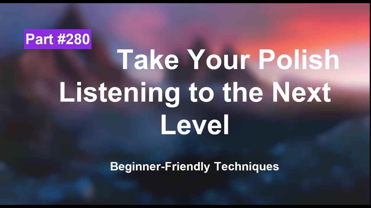 Master Polish Listening Comprehension for Beginners part 280