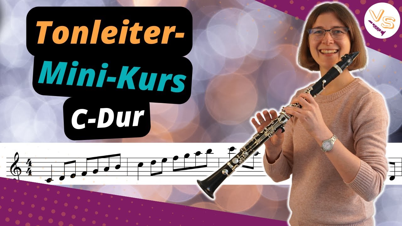 Tonleiter-Mini-Kurs auf der Klarinette - Beispiel C-Dur
