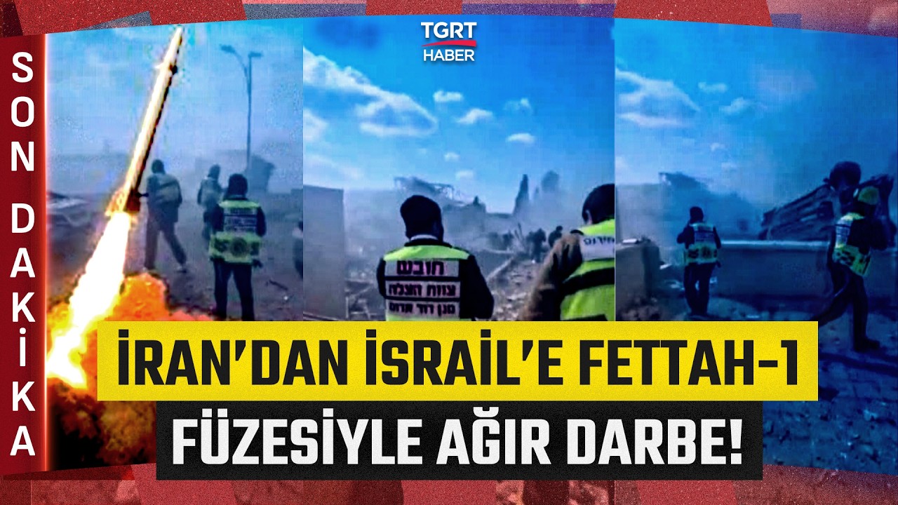 #SONDAKİKA | İran'dan İsrail'e Fettah-1 Füzesiyle Ağır Darbe! Çok Sayıda Ölü ve Yaralı Var