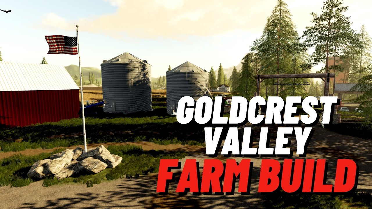 GOLDCREST VALLEY FARM BUILD | CONSOLE & PC MAP | Timelapse | Farming Simulator 19