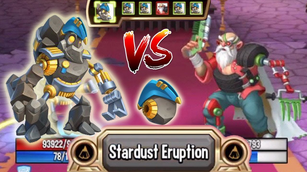 Monster Legends - Sir Francis Rock level 120 vs scrap warrior timerion ragnael