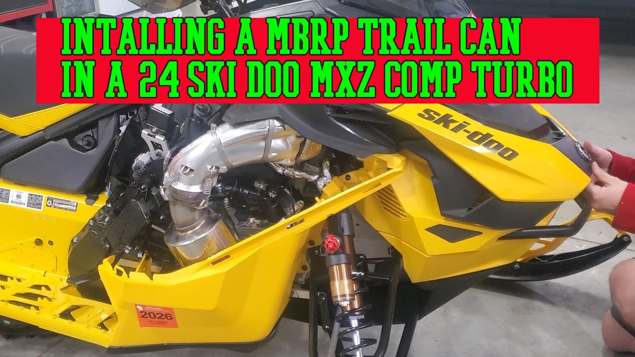 Установка MBRP Trail в новый Ski doo MXZ Turbo 2024 года