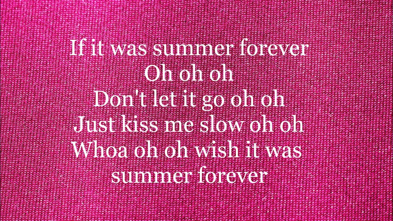 Megan Nicole - Summer Forever - Lyrics