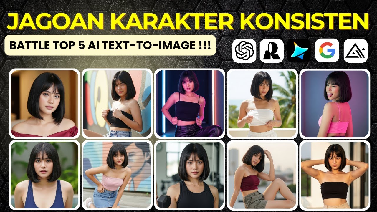 Siapa JAGOAN Bikin Karakter KONSISTEN? (GRATIS & TERBUKTI!) | BATTLE AI Text-to-Image TERDAHSYAT