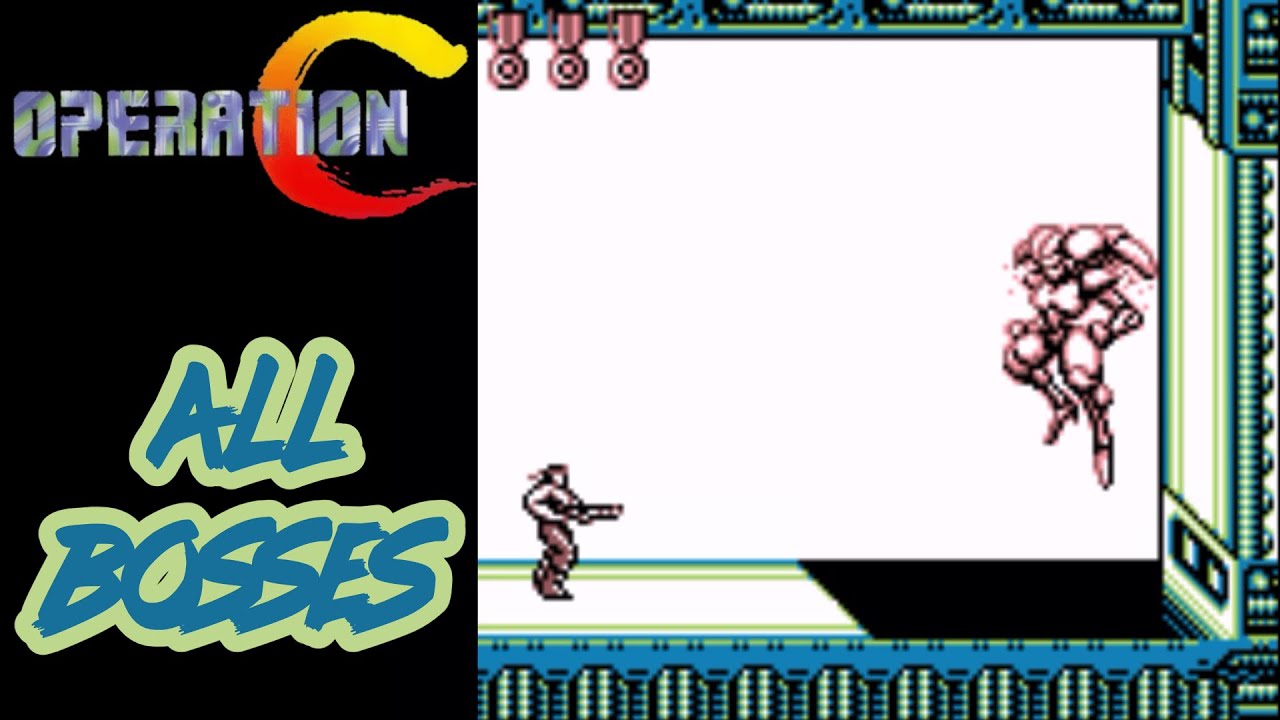 Operation C (Game Boy Contra) - All Bosses No Damage