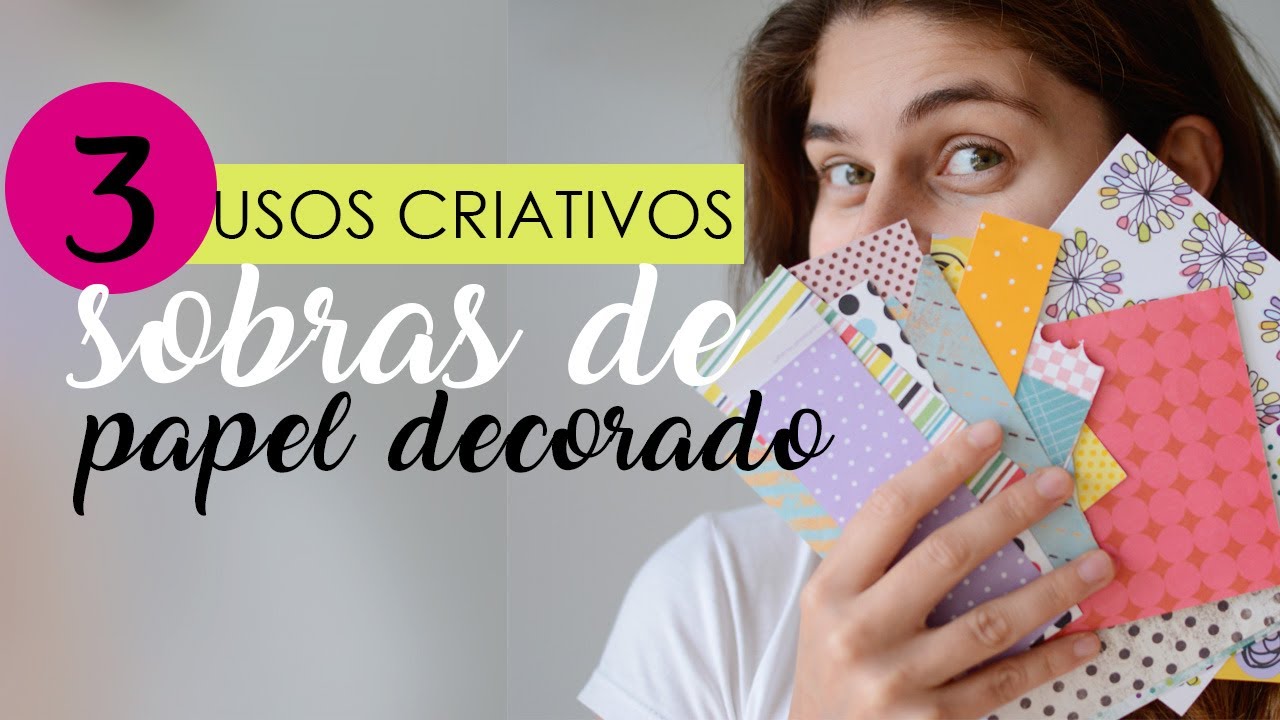 LIXO ZERO - Como utilizar retalhos de papel decorado de scrapbooking | acaso amigo